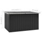 vidaXL Gartenbox Anthrazit 171 x 99 x 93 cm vidaXL Gartenbox Anthrazit 171 x 99 x 93 cm