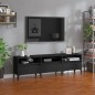 vidaXL TV-Schrank Schwarz 150x30x44,5 cm Holzwerkstoff vidaXL TV-Schrank Schwarz 150x30x44,5 cm Holzwerkstoff
