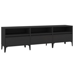 vidaXL TV-Schrank Schwarz 150x30x44,5 cm Holzwerkstoff