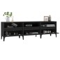 vidaXL TV-Schrank Schwarz 150x30x44,5 cm Holzwerkstoff vidaXL TV-Schrank Schwarz 150x30x44,5 cm Holzwerkstoff