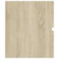 vidaXL Waschbeckenunterschrank Sonoma-Eiche 80x38,5x45cm Holzwerkstoff vidaXL Waschbeckenunterschrank Sonoma-Eiche 80x38,5x45cm Holzwerkstoff