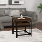 vidaXL Beistelltische 2 Stk. Braun Eichen-Optik Holzwerkstoff vidaXL Beistelltische 2 Stk. Braun Eichen-Optik Holzwerkstoff