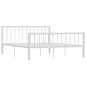 vidaXL Bettgestell Weiß Metall 160×200 cm vidaXL Bettgestell Weiß Metall 160×200 cm