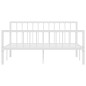 vidaXL Bettgestell Weiß Metall 160×200 cm vidaXL Bettgestell Weiß Metall 160×200 cm