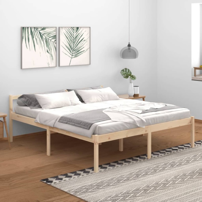 vidaXL Massivholzbett Kiefer 180x200 cm vidaXL Massivholzbett Kiefer 180x200 cm