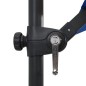 vidaXL Ampelschirm mit LED-Leuchten und Stahlmast 250x250cm Azurblau vidaXL Ampelschirm mit LED-Leuchten und Stahlmast 250x250cm Azurblau