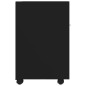 vidaXL Beistellschrank mit Rollen Schwarz 33x38x60 cm Holzwerkstoff vidaXL Beistellschrank mit Rollen Schwarz 33x38x60 cm Holzwerkstoff
