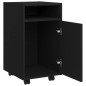 vidaXL Beistellschrank mit Rollen Schwarz 33x38x60 cm Holzwerkstoff vidaXL Beistellschrank mit Rollen Schwarz 33x38x60 cm Holzwerkstoff