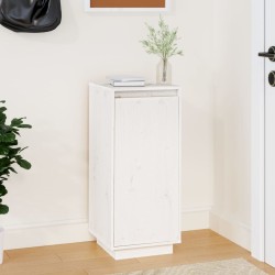vidaXL Schuhschrank Weiß 35x35x80 cm Massivholz Kiefer