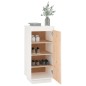 vidaXL Schuhschrank Weiß 35x35x80 cm Massivholz Kiefer vidaXL Schuhschrank Weiß 35x35x80 cm Massivholz Kiefer