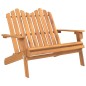 vidaXL Adirondack-Gartenbank 126 cm Massivholz Akazie vidaXL Adirondack-Gartenbank 126 cm Massivholz Akazie