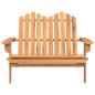 vidaXL Adirondack-Gartenbank 126 cm Massivholz Akazie vidaXL Adirondack-Gartenbank 126 cm Massivholz Akazie