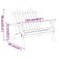 vidaXL Adirondack-Gartenbank 126 cm Massivholz Akazie vidaXL Adirondack-Gartenbank 126 cm Massivholz Akazie