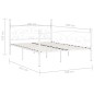 vidaXL Bettgestell mit Lattenrost Weiß Metall 160 × 200 cm vidaXL Bettgestell mit Lattenrost Weiß Metall 160 × 200 cm