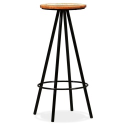 vidaXL Barhocker 2 Stk. Massives Altholz 