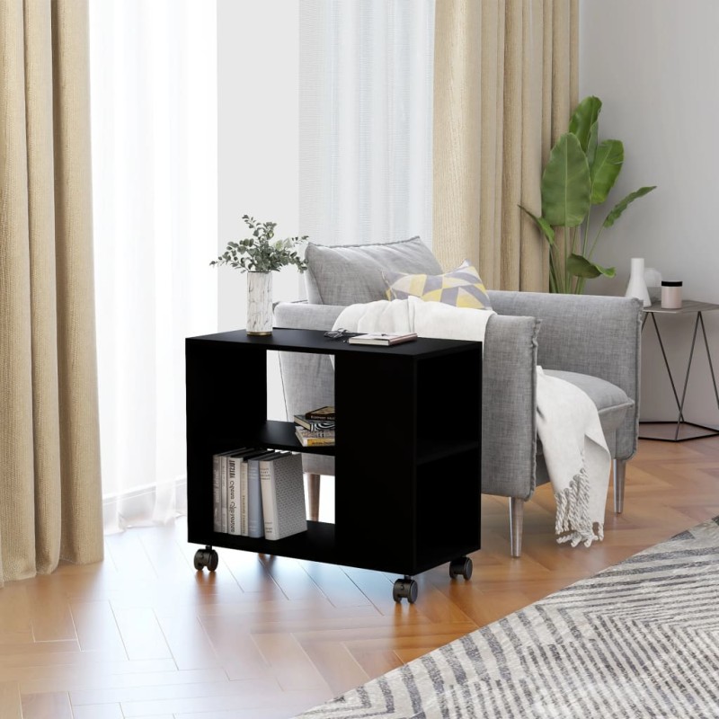 vidaXL Beistelltisch Schwarz 70x35x55 cm Holzwerkstoff vidaXL Beistelltisch Schwarz 70x35x55 cm Holzwerkstoff