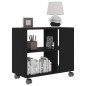 vidaXL Beistelltisch Schwarz 70x35x55 cm Holzwerkstoff vidaXL Beistelltisch Schwarz 70x35x55 cm Holzwerkstoff