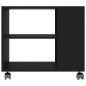vidaXL Beistelltisch Schwarz 70x35x55 cm Holzwerkstoff vidaXL Beistelltisch Schwarz 70x35x55 cm Holzwerkstoff
