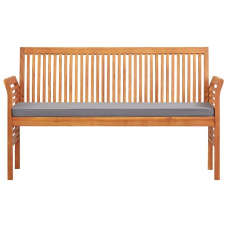vidaXL 3-Sitzer Gartenbank mit Kissen 150 cm Massivholz Akazie