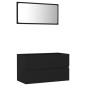 vidaXL 2-tlg. Badmöbel-Set Schwarz Holzwerkstoff vidaXL 2-tlg. Badmöbel-Set Schwarz Holzwerkstoff