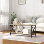 vidaXL Couchtisch Sonoma Eiche 100x45x45 cm Holzwerkstoff und Eisen vidaXL Couchtisch Sonoma Eiche 100x45x45 cm Holzwerkstoff und Eisen