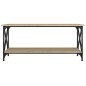 vidaXL Couchtisch Sonoma Eiche 100x45x45 cm Holzwerkstoff und Eisen vidaXL Couchtisch Sonoma Eiche 100x45x45 cm Holzwerkstoff und Eisen