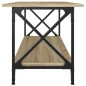 vidaXL Couchtisch Sonoma Eiche 100x45x45 cm Holzwerkstoff und Eisen vidaXL Couchtisch Sonoma Eiche 100x45x45 cm Holzwerkstoff und Eisen
