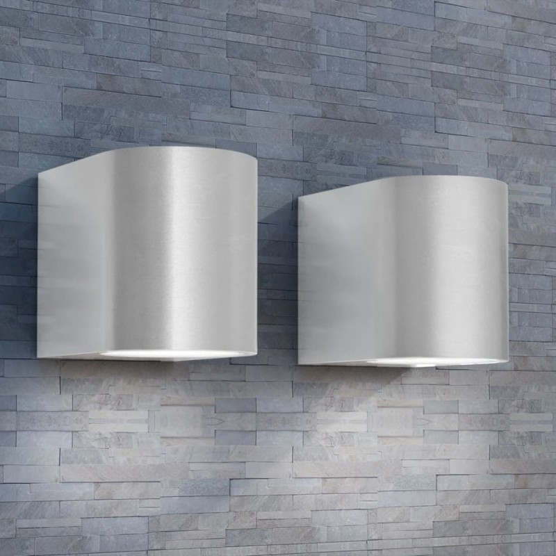 vidaXL LED Außenwandleuchten 2 Stk. Rund Abwärts vidaXL LED Außenwandleuchten 2 Stk. Rund Abwärts