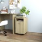 vidaXL Beistellschrank mit Rollen Sonoma-Eiche 33x38x60 cm vidaXL Beistellschrank mit Rollen Sonoma-Eiche 33x38x60 cm