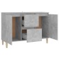 vidaXL Sideboard Betongrau 103,5x35x70 cm Holzwerkstoff vidaXL Sideboard Betongrau 103,5x35x70 cm Holzwerkstoff