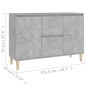 vidaXL Sideboard Betongrau 103,5x35x70 cm Holzwerkstoff vidaXL Sideboard Betongrau 103,5x35x70 cm Holzwerkstoff