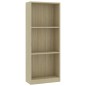 vidaXL Bücherregal 3 Fächer Sonoma-Eiche 40x24x108 cm Holzwerkstoff vidaXL Bücherregal 3 Fächer Sonoma-Eiche 40x24x108 cm Holzwerkstoff