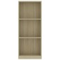 vidaXL Bücherregal 3 Fächer Sonoma-Eiche 40x24x108 cm Holzwerkstoff vidaXL Bücherregal 3 Fächer Sonoma-Eiche 40x24x108 cm Holzwerkstoff