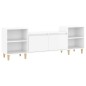 vidaXL TV-Schrank Hochglanz-Weiß 160x35x55 cm Holzwerkstoff vidaXL TV-Schrank Hochglanz-Weiß 160x35x55 cm Holzwerkstoff