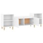 vidaXL TV-Schrank Hochglanz-Weiß 160x35x55 cm Holzwerkstoff vidaXL TV-Schrank Hochglanz-Weiß 160x35x55 cm Holzwerkstoff