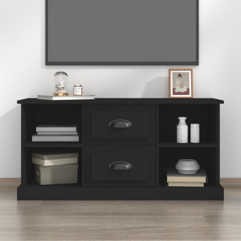 vidaXL TV-Schrank Schwarz 99,5x35,5x48 cm Holzwerkstoff vidaXL TV-Schrank Schwarz 99,5x35,5x48 cm Holzwerkstoff