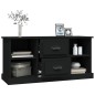 vidaXL TV-Schrank Schwarz 99,5x35,5x48 cm Holzwerkstoff vidaXL TV-Schrank Schwarz 99,5x35,5x48 cm Holzwerkstoff