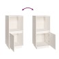 vidaXL Sideboard Weiß 38x35x80 cm Massivholz Kiefer vidaXL Sideboard Weiß 38x35x80 cm Massivholz Kiefer