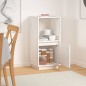 vidaXL Sideboard Weiß 38x35x80 cm Massivholz Kiefer vidaXL Sideboard Weiß 38x35x80 cm Massivholz Kiefer