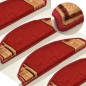 vidaXL Treppenmatten Selbstklebend 15 Stk. Rot 65x21x4 cm vidaXL Treppenmatten Selbstklebend 15 Stk. Rot 65x21x4 cm