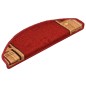 vidaXL Treppenmatten Selbstklebend 15 Stk. Rot 65x21x4 cm vidaXL Treppenmatten Selbstklebend 15 Stk. Rot 65x21x4 cm