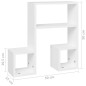 vidaXL Wandregale 2 Stk. Weiß 50x15x50 cm Holzwerkstoff vidaXL Wandregale 2 Stk. Weiß 50x15x50 cm Holzwerkstoff