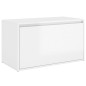 vidaXL Flurbank 80x40x45 cm Hochglanz-Weiß Holzwerkstoff vidaXL Flurbank 80x40x45 cm Hochglanz-Weiß Holzwerkstoff