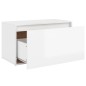 vidaXL Flurbank 80x40x45 cm Hochglanz-Weiß Holzwerkstoff vidaXL Flurbank 80x40x45 cm Hochglanz-Weiß Holzwerkstoff