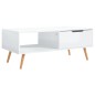 vidaXL Couchtisch Hochglanz-Weiß 100x49,5x43 cm Holzwerkstoff vidaXL Couchtisch Hochglanz-Weiß 100x49,5x43 cm Holzwerkstoff