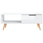 vidaXL Couchtisch Hochglanz-Weiß 100x49,5x43 cm Holzwerkstoff vidaXL Couchtisch Hochglanz-Weiß 100x49,5x43 cm Holzwerkstoff