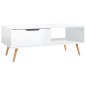 vidaXL Couchtisch Hochglanz-Weiß 100x49,5x43 cm Holzwerkstoff vidaXL Couchtisch Hochglanz-Weiß 100x49,5x43 cm Holzwerkstoff