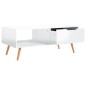 vidaXL Couchtisch Hochglanz-Weiß 100x49,5x43 cm Holzwerkstoff vidaXL Couchtisch Hochglanz-Weiß 100x49,5x43 cm Holzwerkstoff