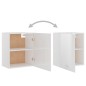 vidaXL Hängeschrank Hochglanz-Weiß 50x31x60 cm Holzwerkstoff vidaXL Hängeschrank Hochglanz-Weiß 50x31x60 cm Holzwerkstoff