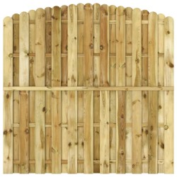 vidaXL Zaunelement Kieferholz Imprägniert 180x(165-180) cm 